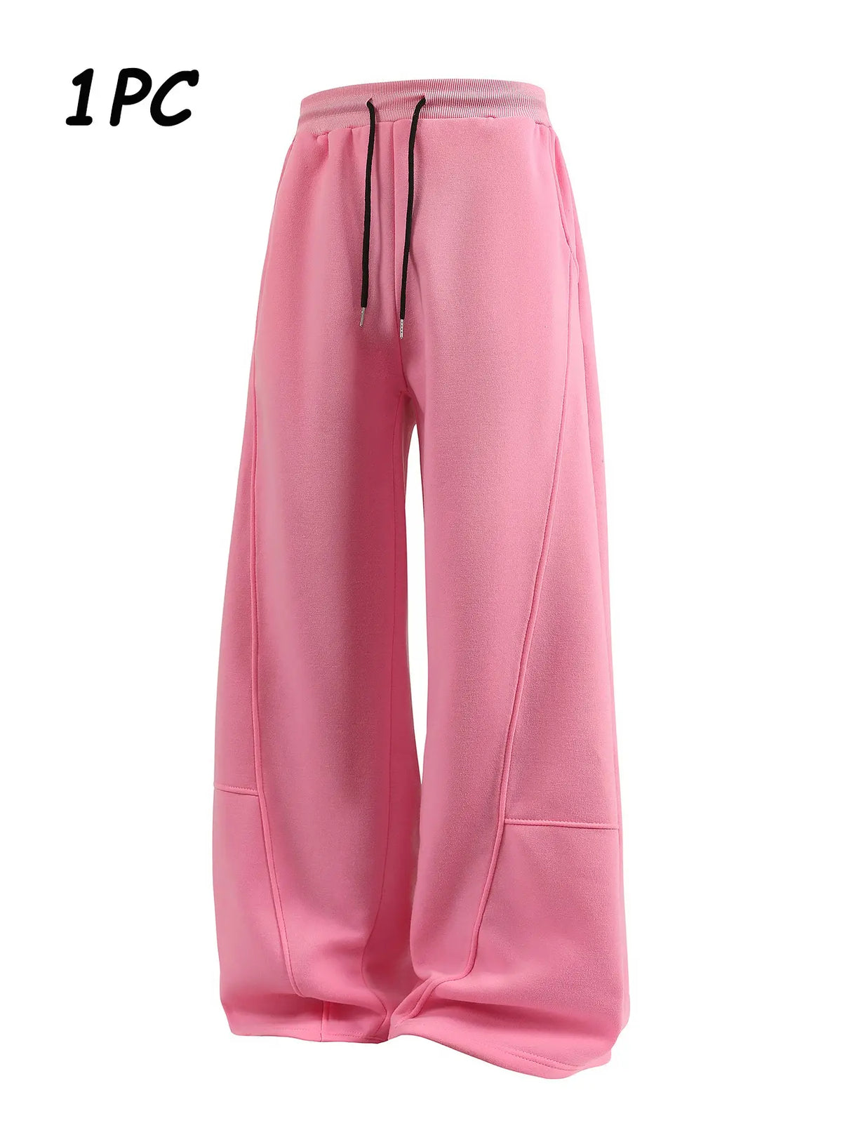 Men's Fleece-Lined Loose Wide-Leg Sweatpants, Y2K Street-Style Oversized Joggers, Casual Loungewear Pants, Casual Chic Trousers, Deconstructed Leisure Trousers, Athleisure Style Pants Suitable for Daily Wear & Street Fashion