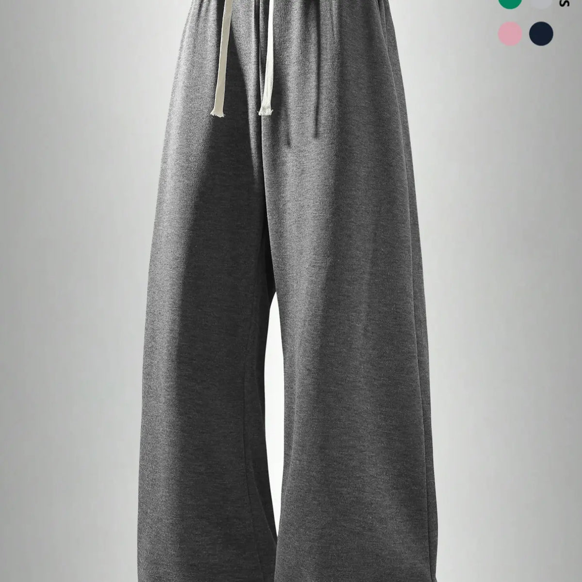 Men's Casual Long Pants, Casual Loungewear Pants, Classic Solid Pants, Casual Solid Drawstring, Soft Knit Drawstring Waist, Knitted Trousers, Side Pockets, Straight Leg Design, All Season Comfortable Daily Wear