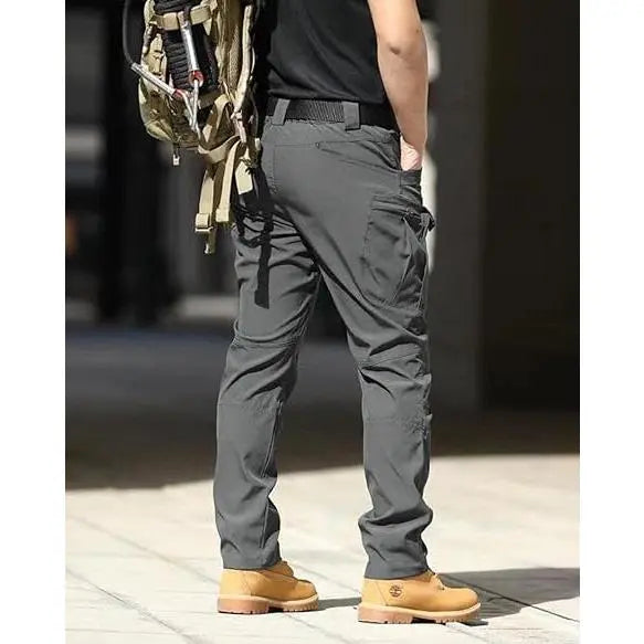 2PCS Men’s Tactical Pants – Stretch Waterproof Fabric, Durable Cargo Pants for Hiking, Casual Wear & Work, Multiple Pockets (No Belt)
