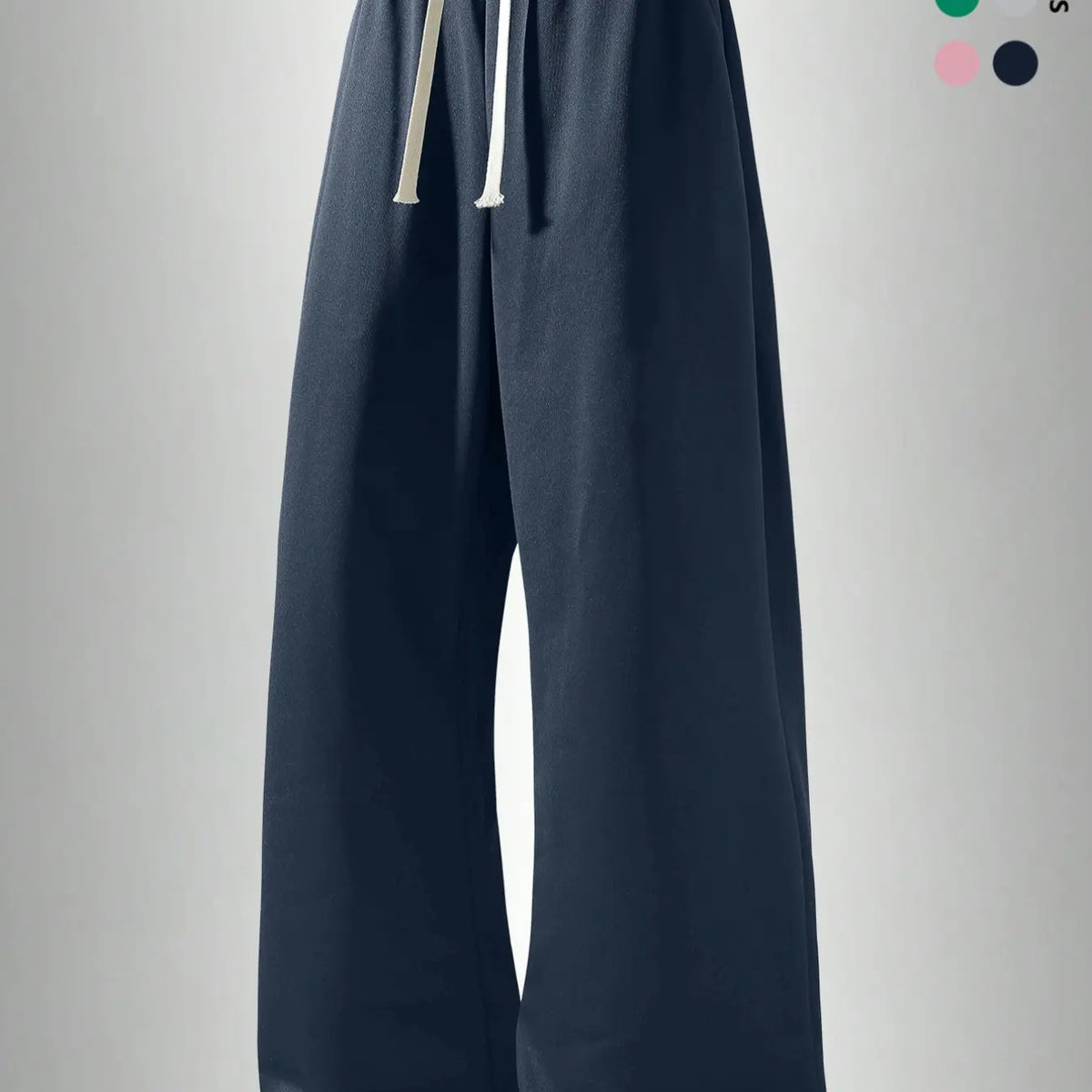 Men's Casual Long Pants, Casual Loungewear Pants, Classic Solid Pants, Casual Solid Drawstring, Soft Knit Drawstring Waist, Knitted Trousers, Side Pockets, Straight Leg Design, All Season Comfortable Daily Wear