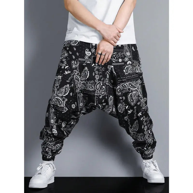 Men's Loose-Fit Straight Cut Pants - Light Outdoor Hiking Trousers for Running, Everyday Wear, Hiking / Light Outdoor
