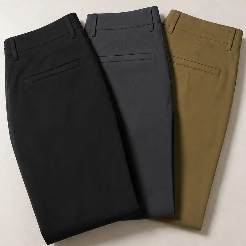 Men's 2-Pack Super Stretch Slim Fit Everyday Chino Pants