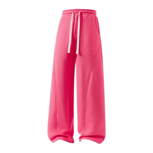 Men's Fleece Thermal Lined Sweatpants  Oversize Drawstring Waist Casual Loose Pants for Fall Winter School Season Daily Wear Stylish Menswear