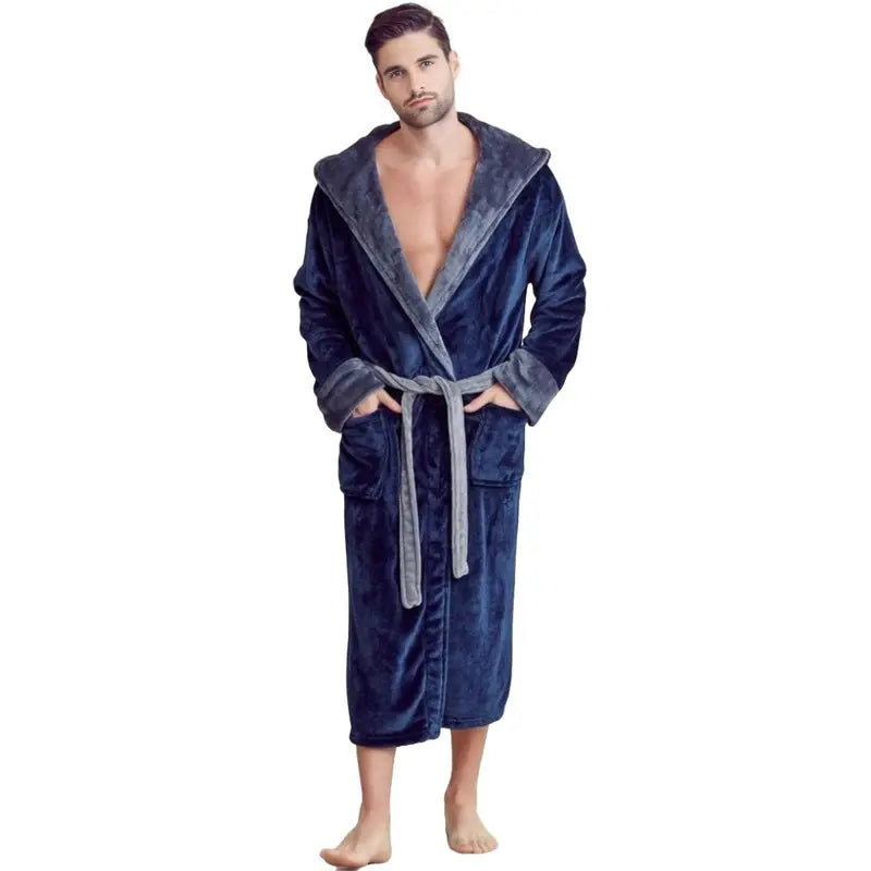 TowelSoft Men Plush Shawl Collar Robe, Unisex (S/M - L/XL - XXL/One Size)