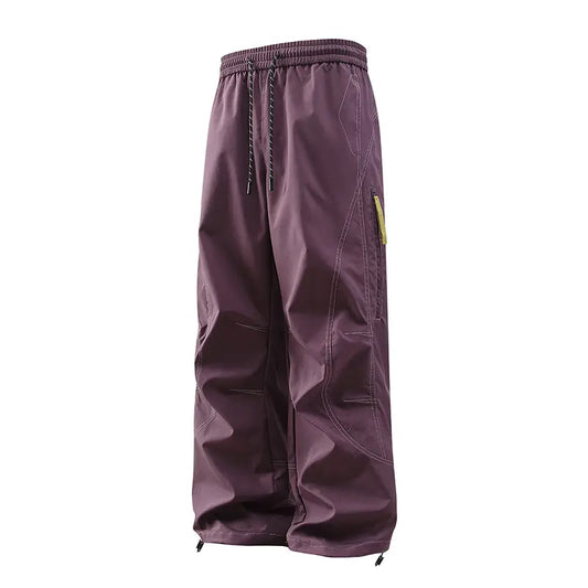 new casual pants, assault pants, paratroopers pants, lovers' trend pants, overalls, men's American fashion, autumn casual fashion, loose leg-tied flat-footed pants, men's and women's alike.