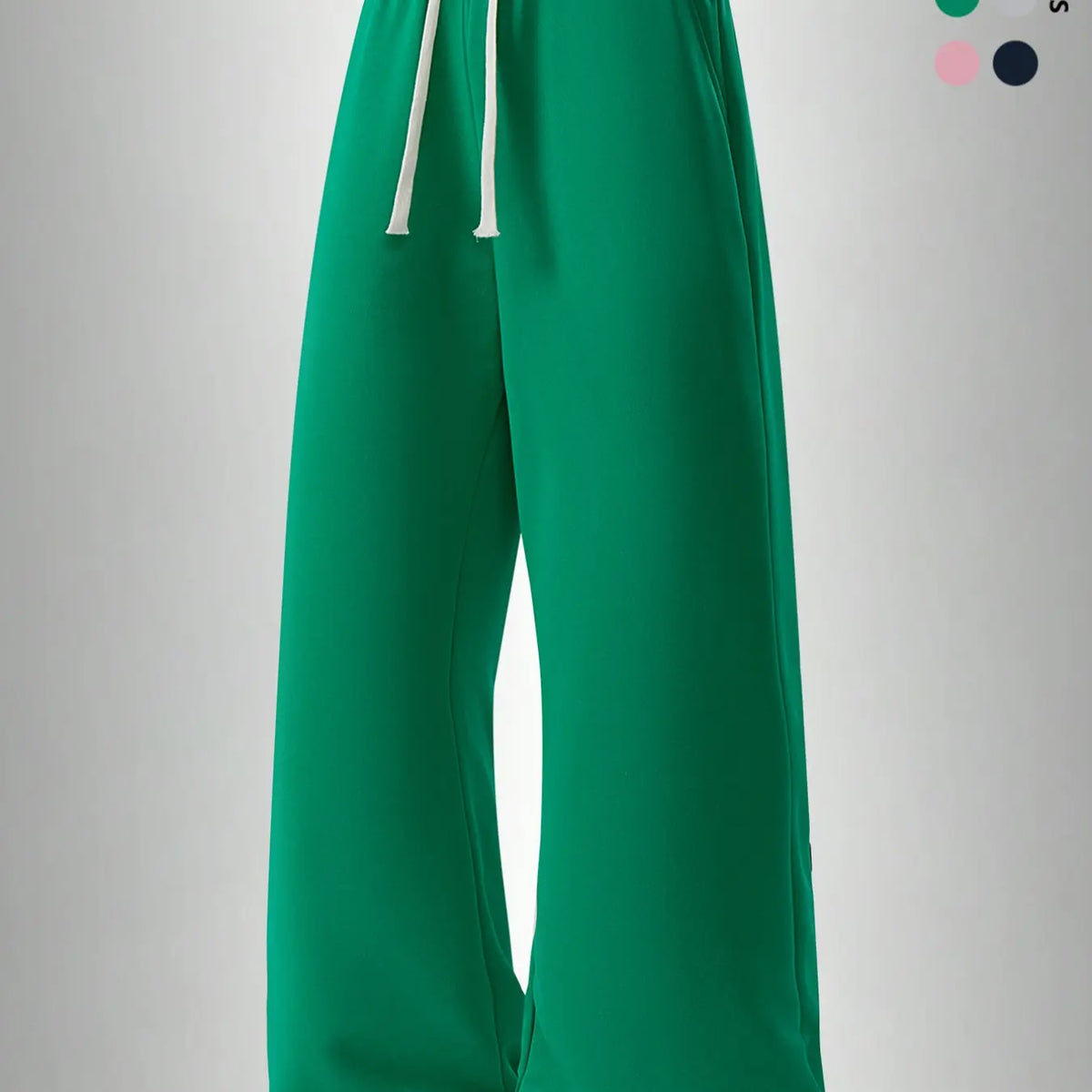 Men's Casual Long Pants, Casual Loungewear Pants, Classic Solid Pants, Casual Solid Drawstring, Soft Knit Drawstring Waist, Knitted Trousers, Side Pockets, Straight Leg Design, All Season Comfortable Daily Wear