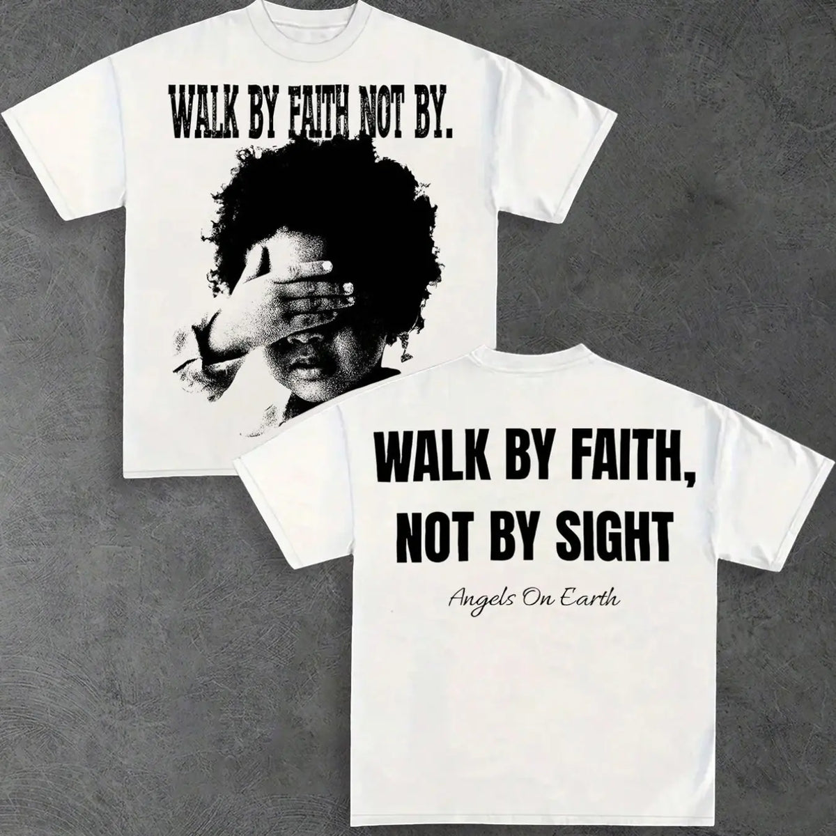 Unisex Graphic Round Neck Tee with Bible Verse Print, Casual Streetwear Short Sleeve, Faith Inspiring Design, Perfect for Daily Wear