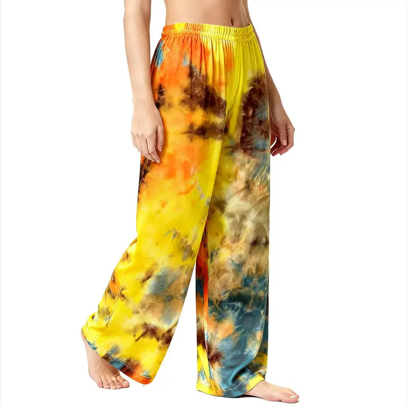 Holafish Pajama Pants Sleepwear Plaid Lounge Pant ,Plaid Tie-Dye Lounge Sleep Pants - Casual & Comfortable Loungewear Bottoms