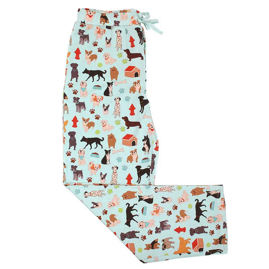 Dogs Bark Bamboo Relaxed Lounge Pajama Pants