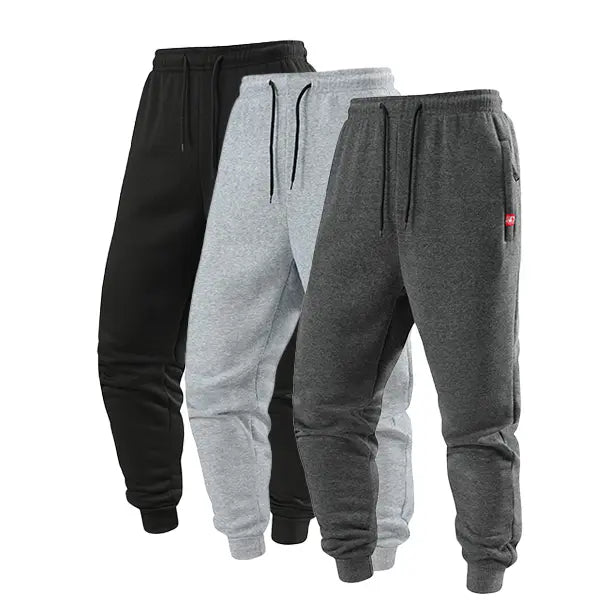 Men's drawstring ankle-length pants, simple and comfortable, suitable for both casual wear and sports.