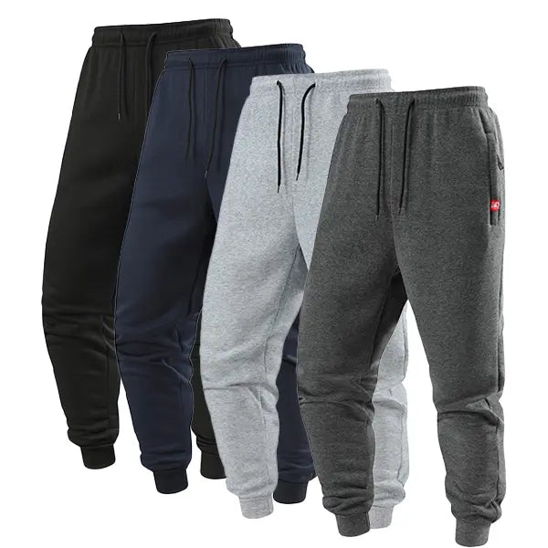 Men's drawstring ankle-length pants, simple and comfortable, suitable for both casual wear and sports.