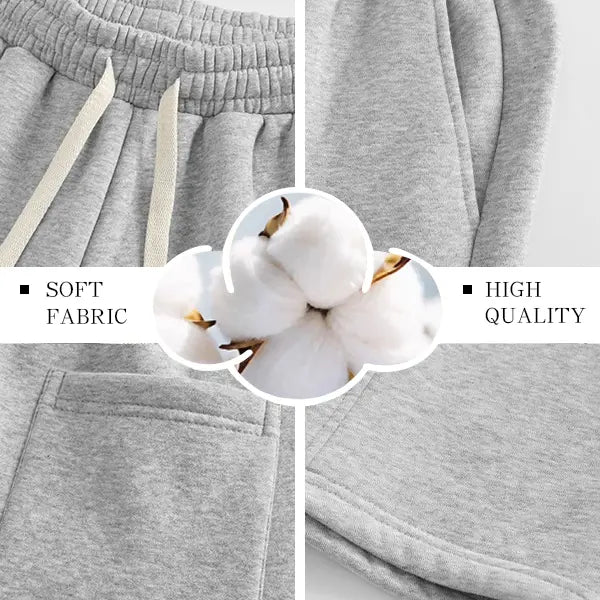 Men's Fleece Thermal Lined Sweatpants  Oversize Drawstring Waist Casual Loose Pants for Fall Winter School Season Daily Wear Stylish Menswear