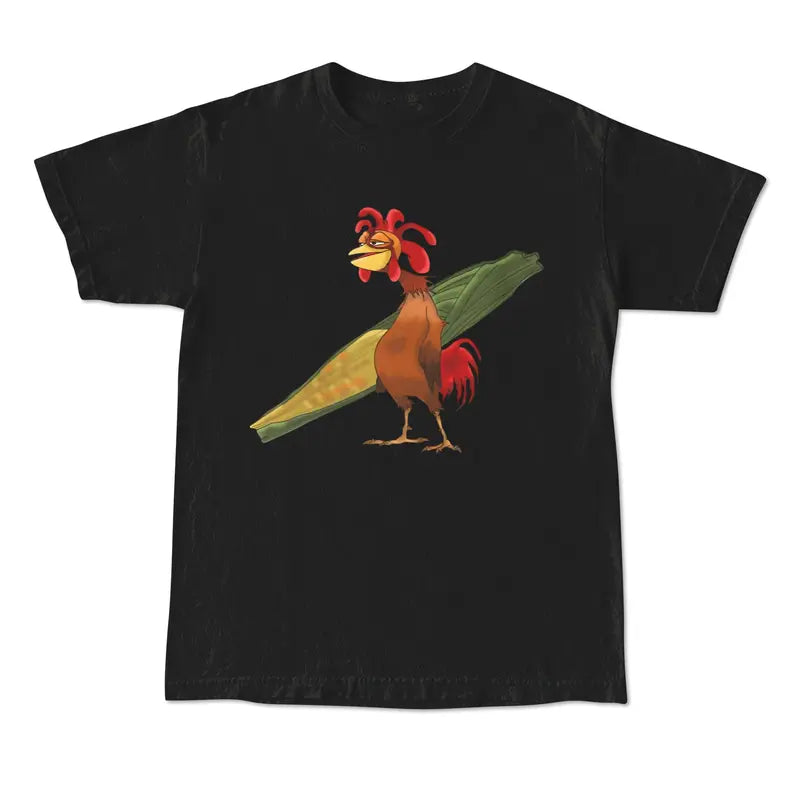 Unisex Chicken Joe Beach Surf Short-Sleeve T-Shirt - Back-Printed, Soft, Quick-Dry, Lightweight, Breathable, Loose-Fit Crew Neck, Good Graphic Tees, Male Clothing, Gifts for Him, Casual Summer Menswear Top