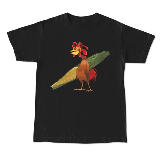 Unisex Chicken Joe Beach Surf Short-Sleeve T-Shirt - Back-Printed, Soft, Quick-Dry, Lightweight, Breathable, Loose-Fit Crew Neck, Good Graphic Tees, Male Clothing, Gifts for Him, Casual Summer Menswear Top