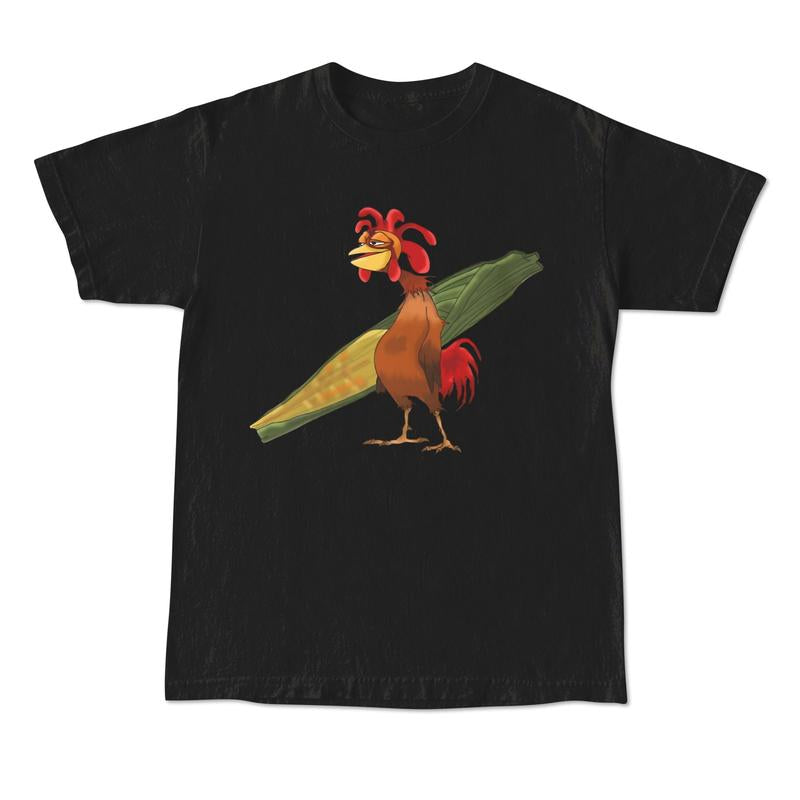 Unisex Chicken Joe Beach Surf Short-Sleeve T-Shirt - Back-Printed, Soft, Quick-Dry, Lightweight, Breathable, Loose-Fit Crew Neck, Good Graphic Tees, Male Clothing, Gifts for Him, Casual Summer Menswear Top